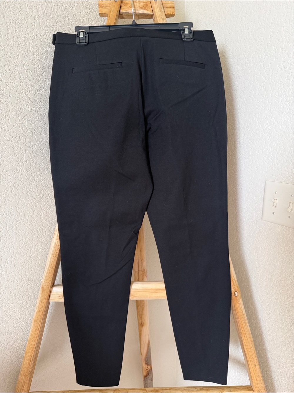 Banana Republic Women’s Sloan Black Straight-Leg Dress Pants - Picture 7 of 9